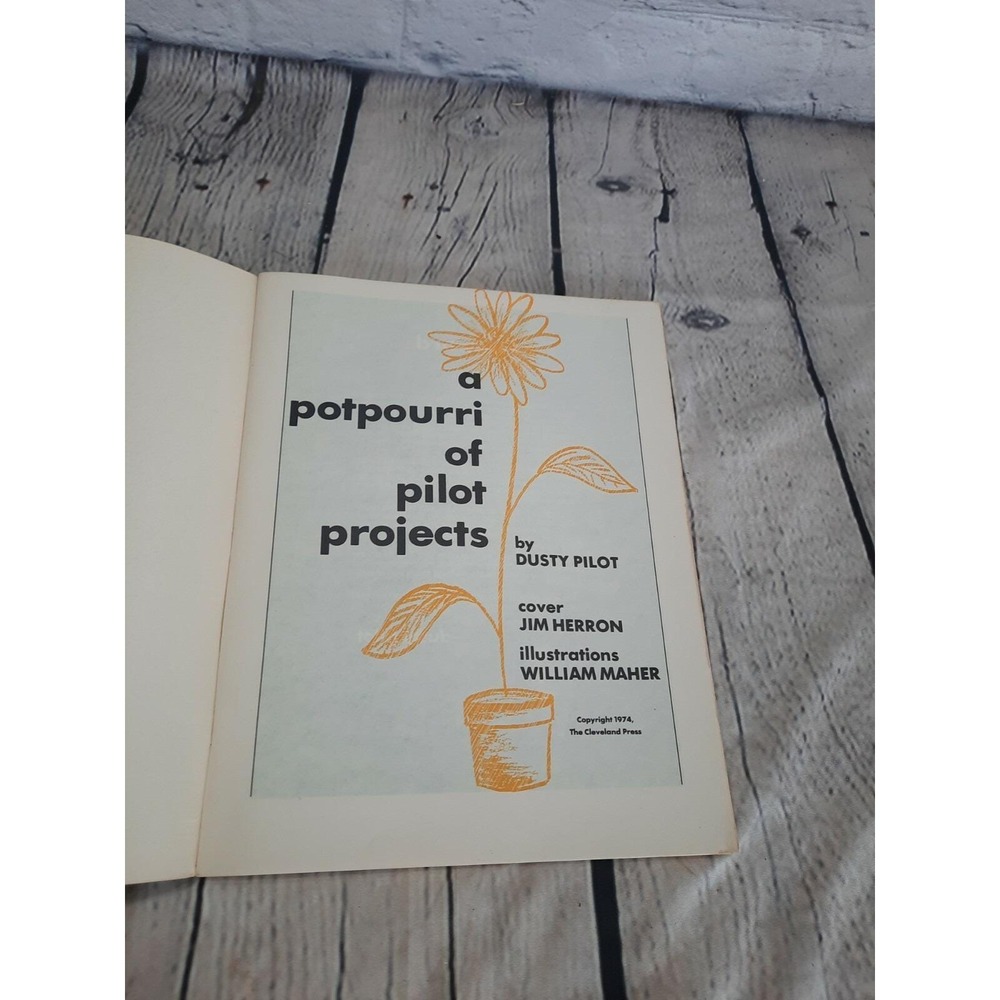 A Potpourri of Projects by Dusty Pilot Cleveland Press‎ Craft Book VTG 1974 - Picture 3 of 10